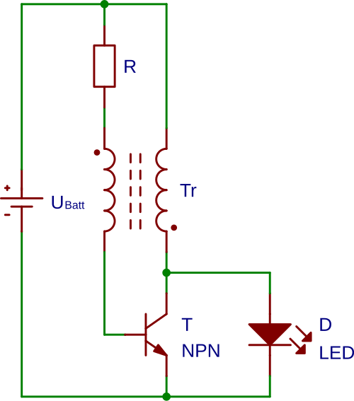Schematic of Joule Thief courtesy of Wikipedia